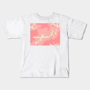 Lily-of-the-valley spring flowers pink Kids T-Shirt